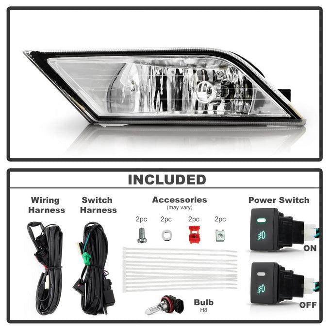 Clear OEM Fog Lights W/Switch <br>11-14 Honda Odyssey