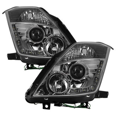 DRL Smoke Projector Headlights <br>03-05 Nissan 350Z