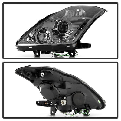 DRL Smoke Projector Headlights <br>03-05 Nissan 350Z