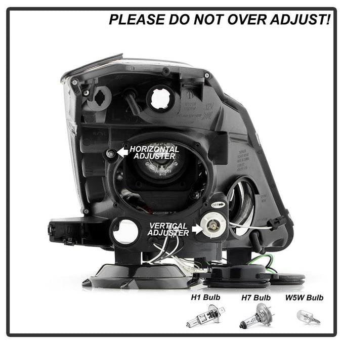 DRL Smoke Projector Headlights <br>03-05 Nissan 350Z