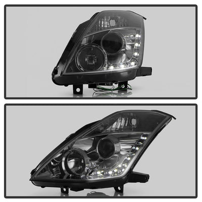 DRL Smoke Projector Headlights <br>03-05 Nissan 350Z