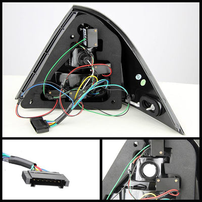 Smoke LED Tail Lights <br>06-07 Mercedes-Benz C280 C350, 05-07 C230 C55 AMG