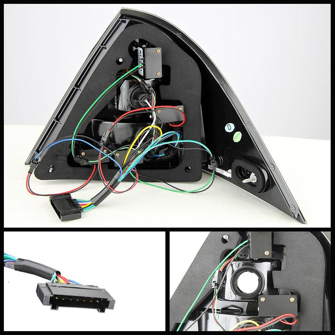 Smoke LED Tail Lights <br>06-07 Mercedes-Benz C280 C350, 05-07 C230 C55 AMG