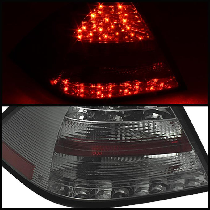 Smoke LED Tail Lights <br>06-07 Mercedes-Benz C280 C350, 05-07 C230 C55 AMG
