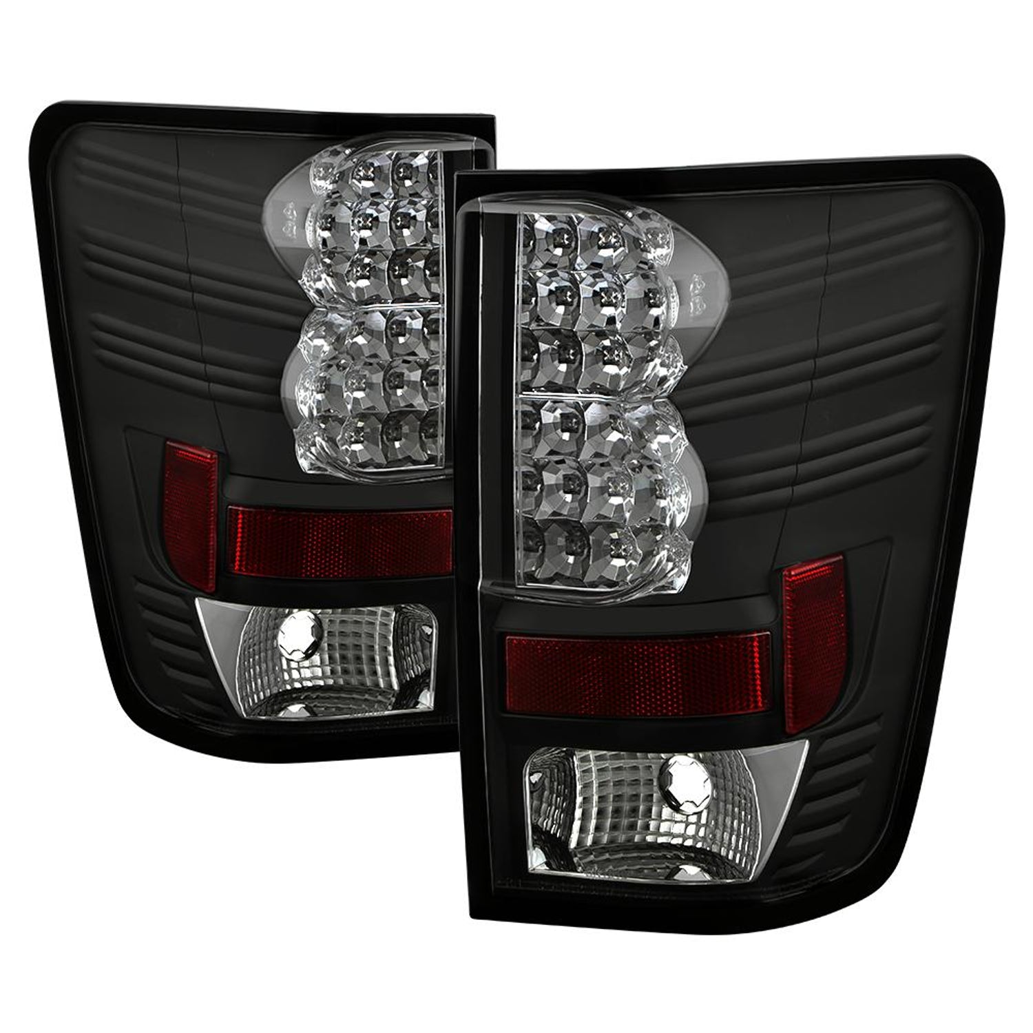 Black LED Tail Lights <br>04-15 Nissan TITAN