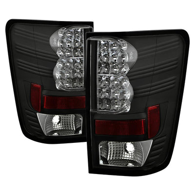 Black LED Tail Lights <br>04-15 Nissan TITAN