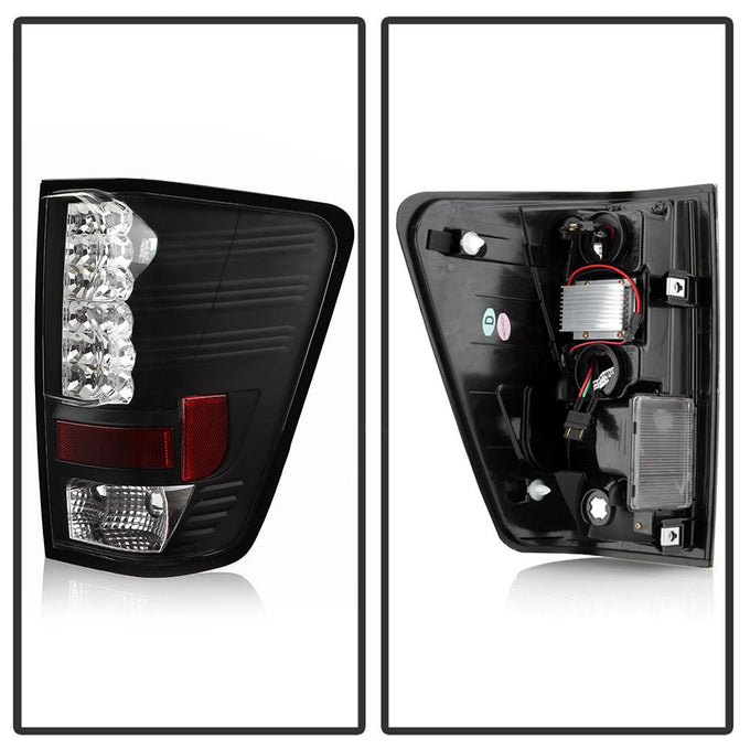 Black LED Tail Lights <br>04-15 Nissan TITAN