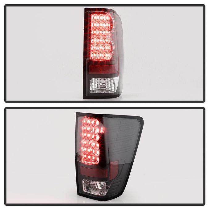 Black LED Tail Lights <br>04-15 Nissan TITAN