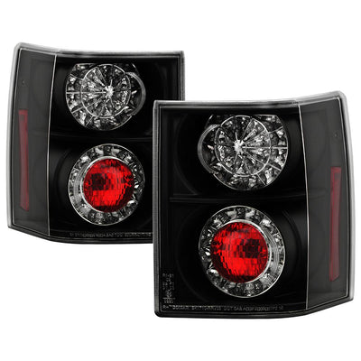 Black LED Tail Lights <br>03-05 Land Rover Range Rover