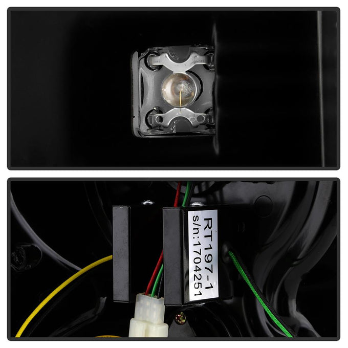 Black LED Tail Lights <br>03-05 Land Rover Range Rover