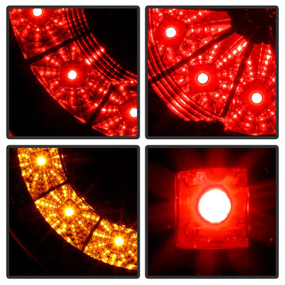 Black LED Tail Lights <br>03-05 Land Rover Range Rover