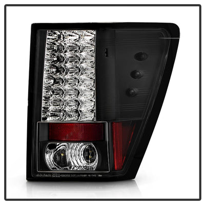 Black LED Tail Lights <br>07-10 Jeep Grand Cherokee
