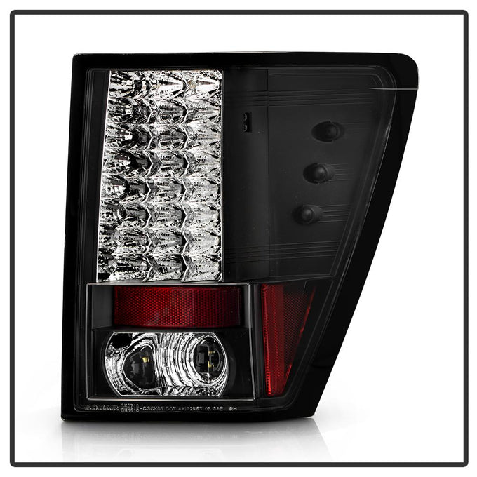 Black LED Tail Lights <br>07-10 Jeep Grand Cherokee