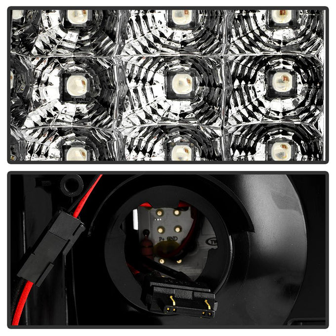 Black LED Tail Lights <br>07-10 Jeep Grand Cherokee