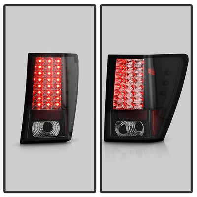Black LED Tail Lights <br>07-10 Jeep Grand Cherokee