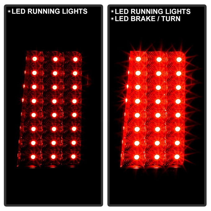 Black LED Tail Lights <br>07-10 Jeep Grand Cherokee