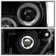 LED Halo Black DRL Projector Headlights <br>11-16 Ford F-250 F-350 F-450 Super Duty