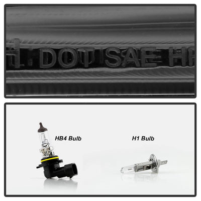 LED Halo Smoke DRL Projector Headlights <br>11-16 Ford F-250 F-350 F-450 Super Duty
