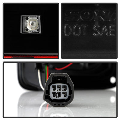 Black LED Tail Lights <br>07-17 Jeep Wrangler 18 Jeep Wrangler JK