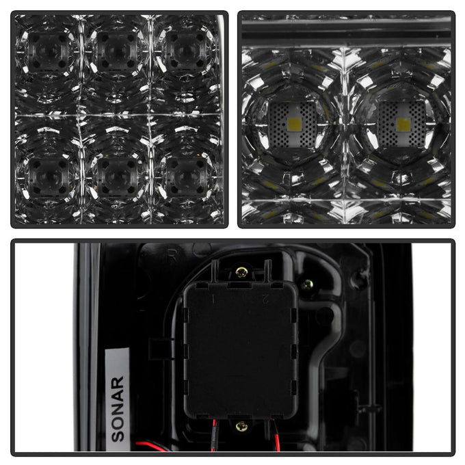 Smoke LED Tail Lights <br>07-17 Jeep Wrangler 18 Jeep Wrangler JK