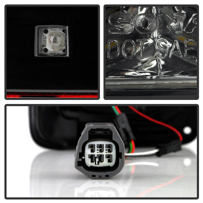 Smoke LED Tail Lights <br>07-17 Jeep Wrangler 18 Jeep Wrangler JK