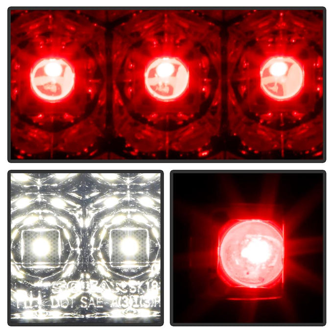 Smoke LED Tail Lights <br>07-17 Jeep Wrangler 18 Jeep Wrangler JK