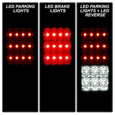 Smoke LED Tail Lights <br>07-17 Jeep Wrangler 18 Jeep Wrangler JK