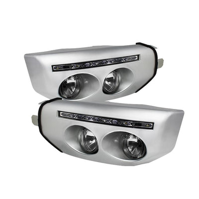 Clear Fog Lights With LED Daytime Running Lights W/Switch <br>07-14 Toyota FJ Cruiser