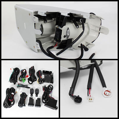 Clear Fog Lights With LED Daytime Running Lights W/Switch <br>07-14 Toyota FJ Cruiser