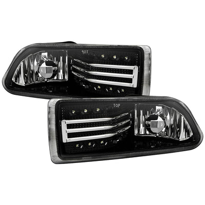 Clear LED Fog Lights w/Switch <br>05-10 Scion tC
