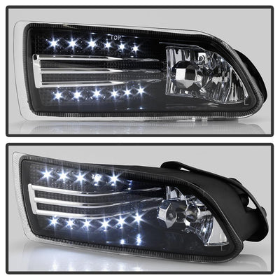 Clear LED Fog Lights w/Switch <br>05-10 Scion tC