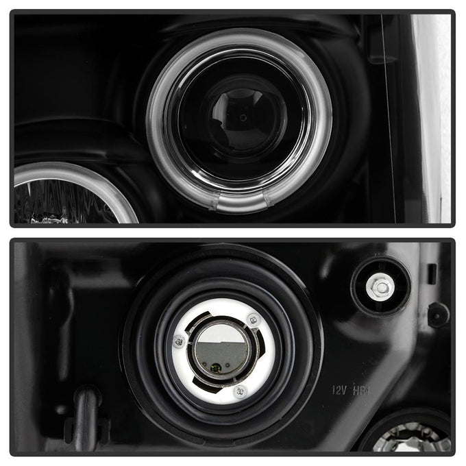 CCFL Halo Black DRL Projector Headlights <br>11-16 Ford F-250 F-350 F-450 Super Duty