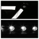 Light Tube Black DRL Projector Headlights <br>06-08 Audi A4 A4 Quattro