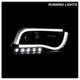 Light Tube Black DRL Projector Headlights <br>02-04 Audi A6 A6 Quattro