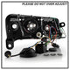 Light Tube Black DRL Projector Headlights <br>05-07 Audi A6 Quattro A6