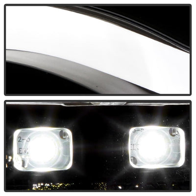 Light Tube Black DRL Projector Headlights <br>05-07 Audi A6 Quattro A6