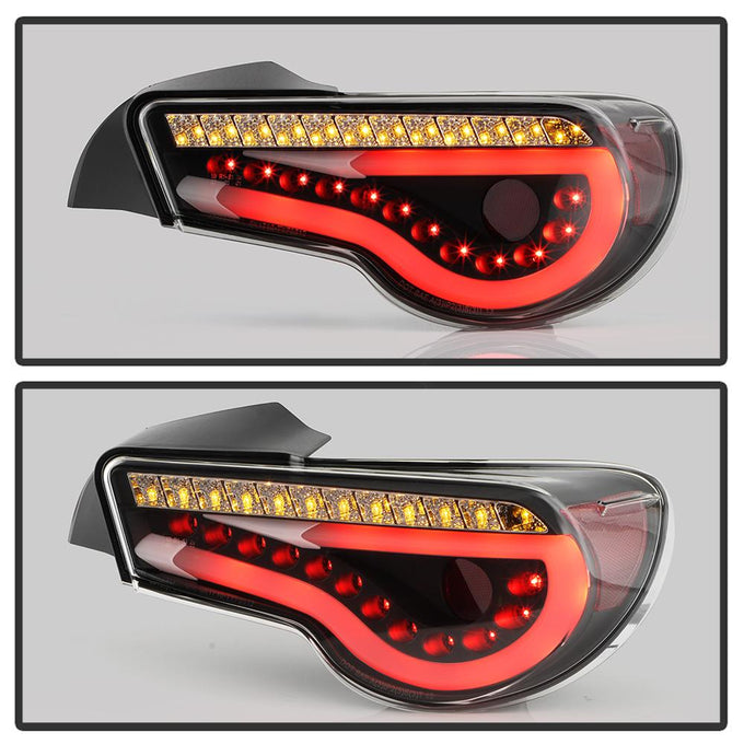 Black LED Tail Lights <br>13-18 Subaru BRZ 13-16 Scion FR-S