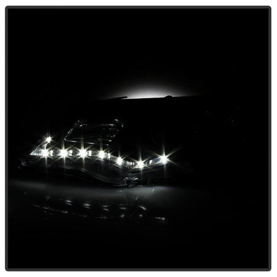 DRL Black Projector Headlights <br>12-14 Toyota Camry