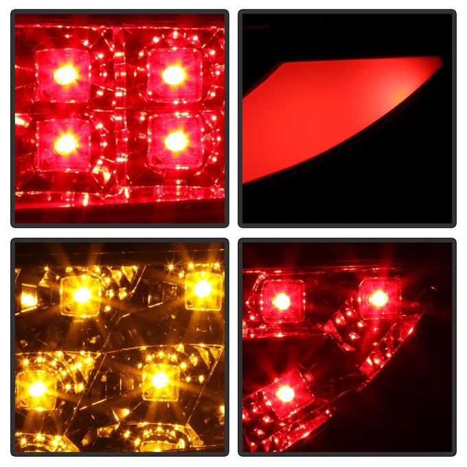 Black LED Tail Lights <br>11-14 Mercedes-Benz C250 C300 C350 C63 AMG