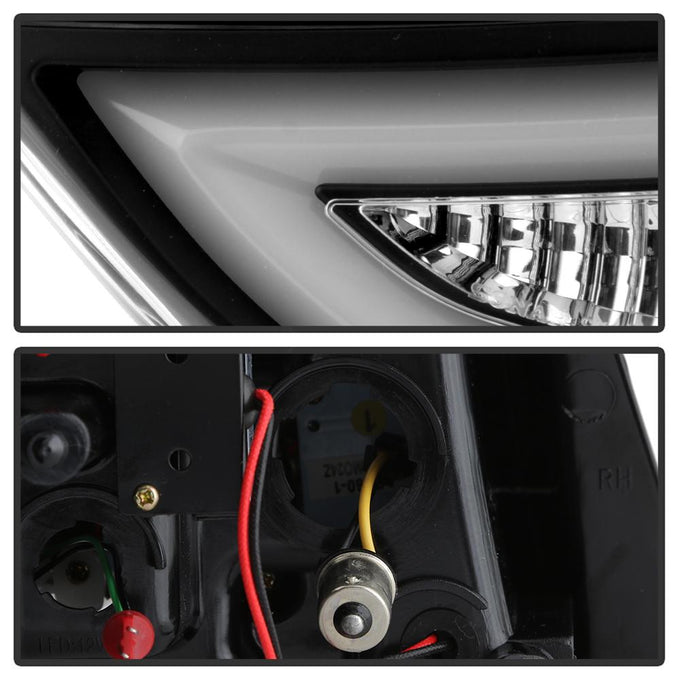 Black LED Tail Lights <br>11-13 Hyundai Elantra 13 Hyundai Elantra GT Elantra Coupe
