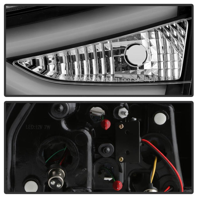 Black LED Tail Lights <br>11-13 Hyundai Elantra 13 Hyundai Elantra GT Elantra Coupe