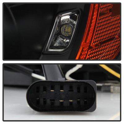 DRL Black Projector Headlights <br>12-14 Ford Focus