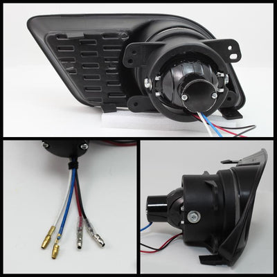 Clear Halo Projector Fog Lights w/Switch <br>11-14 Dodge Charger