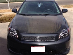 LED Halo Black Projector Headlights <br>08-10 Scion tC