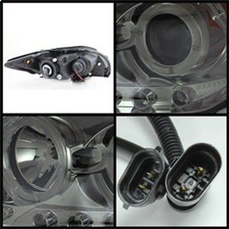 LED Halo Smoke Projector Headlights <br>08-10 Scion tC