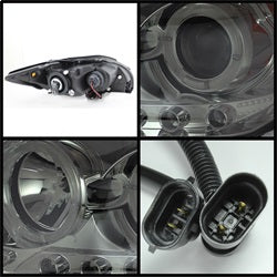 LED Halo Smoke Projector Headlights <br>08-10 Scion tC
