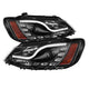 Light Tube Black DRL Projector Headlights <br>11-14 Volkswagen Jetta
