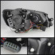 Light Tube Smoke DRL Projector Headlights <br>11-14 Volkswagen Jetta