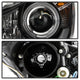 LED Halo Black Projector Headlights <br>11-13 Hyundai Elantra 13 Hyundai Elantra Coupe