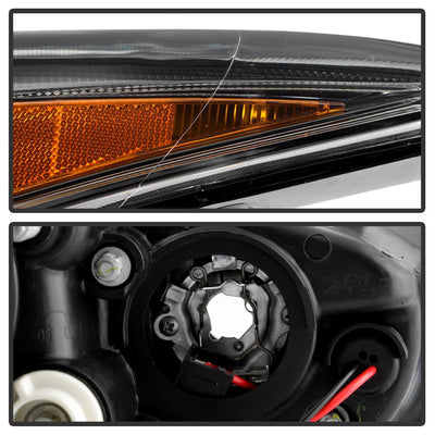 LED Halo Black Projector Headlights <br>11-13 Hyundai Elantra 13 Hyundai Elantra Coupe